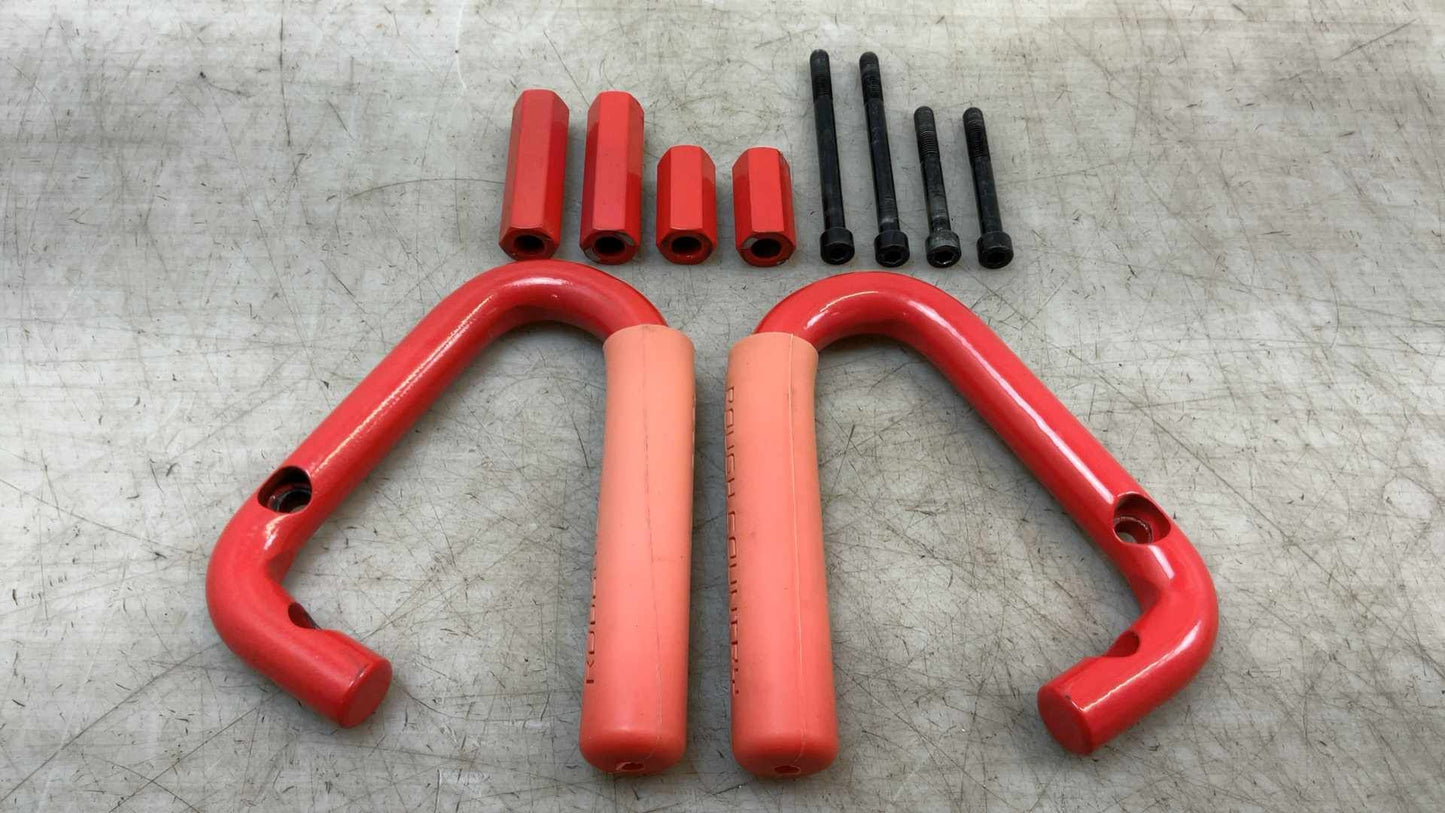 2007-2018 Jeep Wrangler Red A Pillar Grab Handles 176703