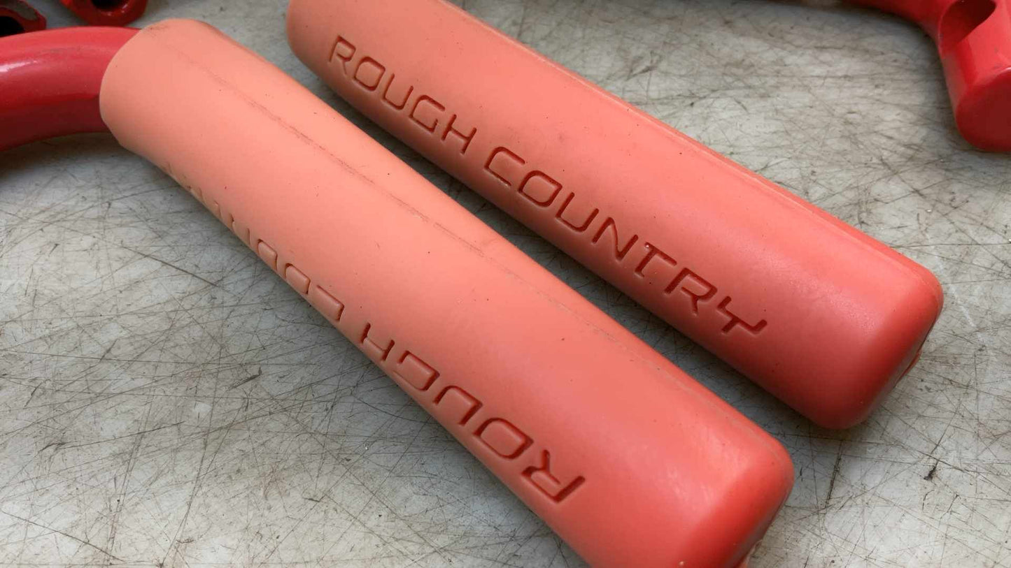 2007-2018 Jeep Wrangler Red A Pillar Grab Handles 176703