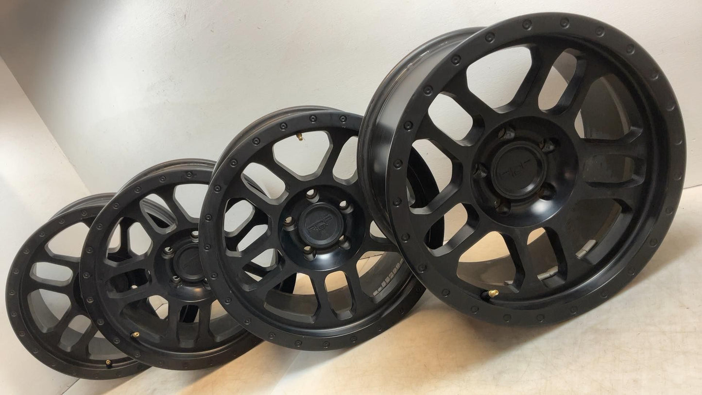2007-2025 Jeep Wrangler Aftermarket Wheels 17x9 5x5 Bolt Pattern (Set of 4)