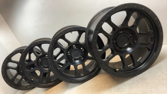 2007-2025 Jeep Wrangler Aftermarket Wheels 17x9 5x5 Bolt Pattern (Set of 4)