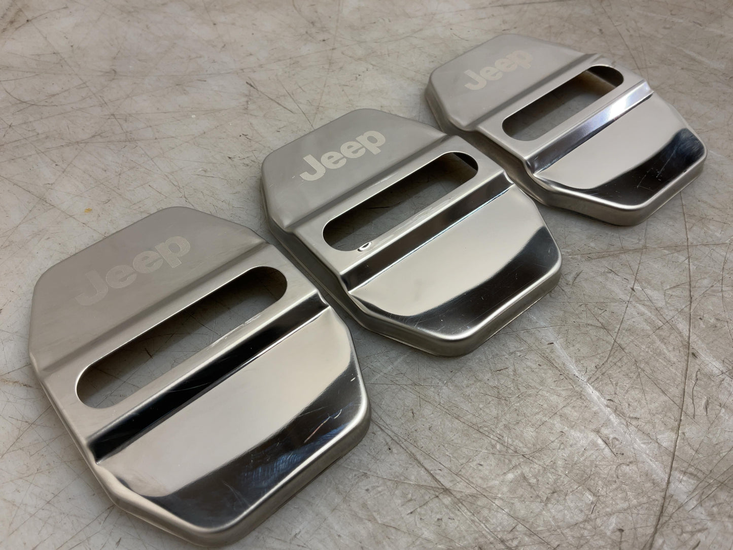 2007-2018 Jeep Wrangler Chrome Door Striker Covers 167270