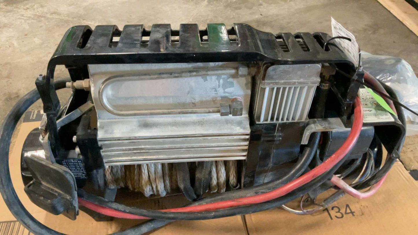 WARN PowerPlant Winch w/ Air Compressor w/ Synthetic Rope 168884